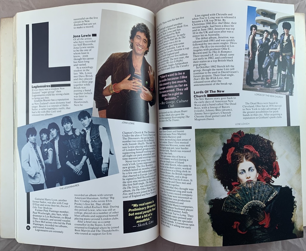 New Rock'N'Roll, The "The A-Z of Rock in the'80s"- Stuart Coupe And Glenn A. Baker