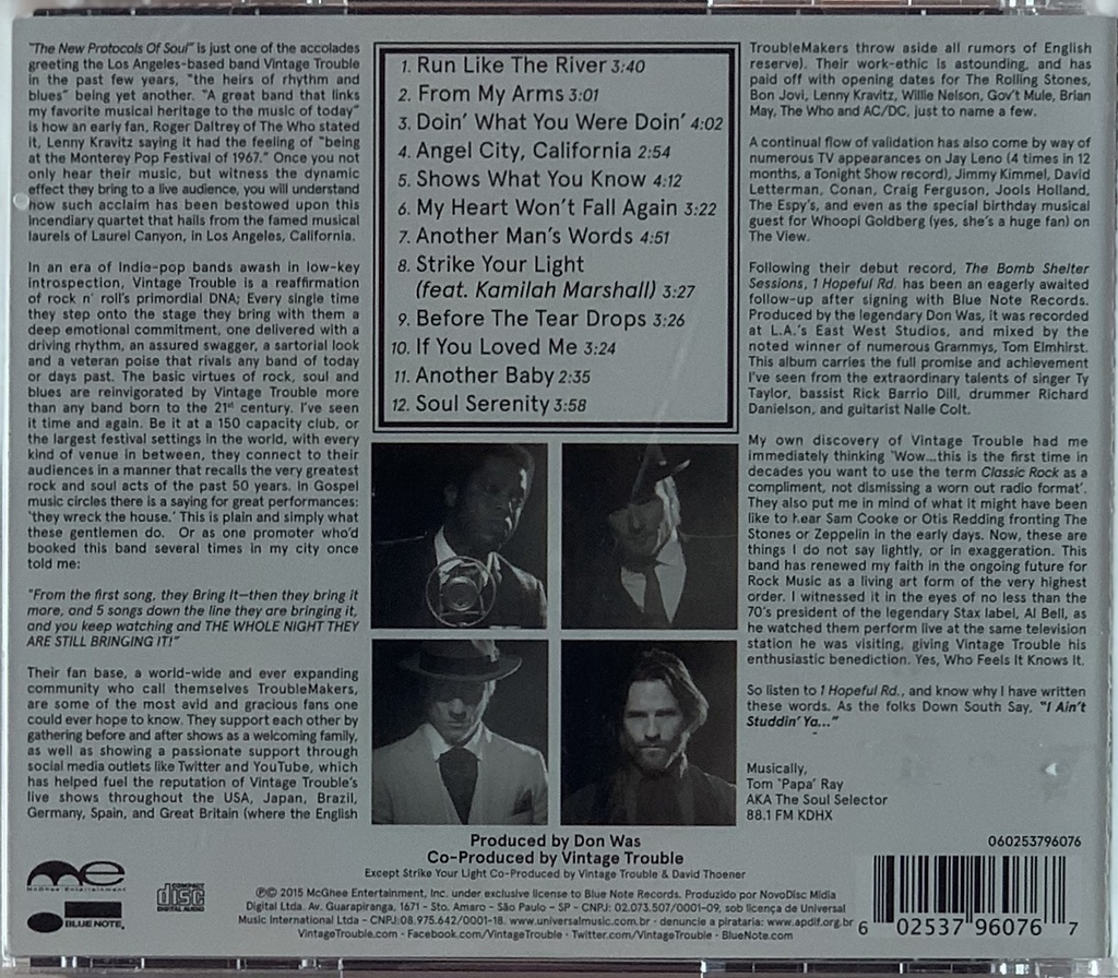 Vintage Trouble - 1 Hopeful Rd (CD usado)