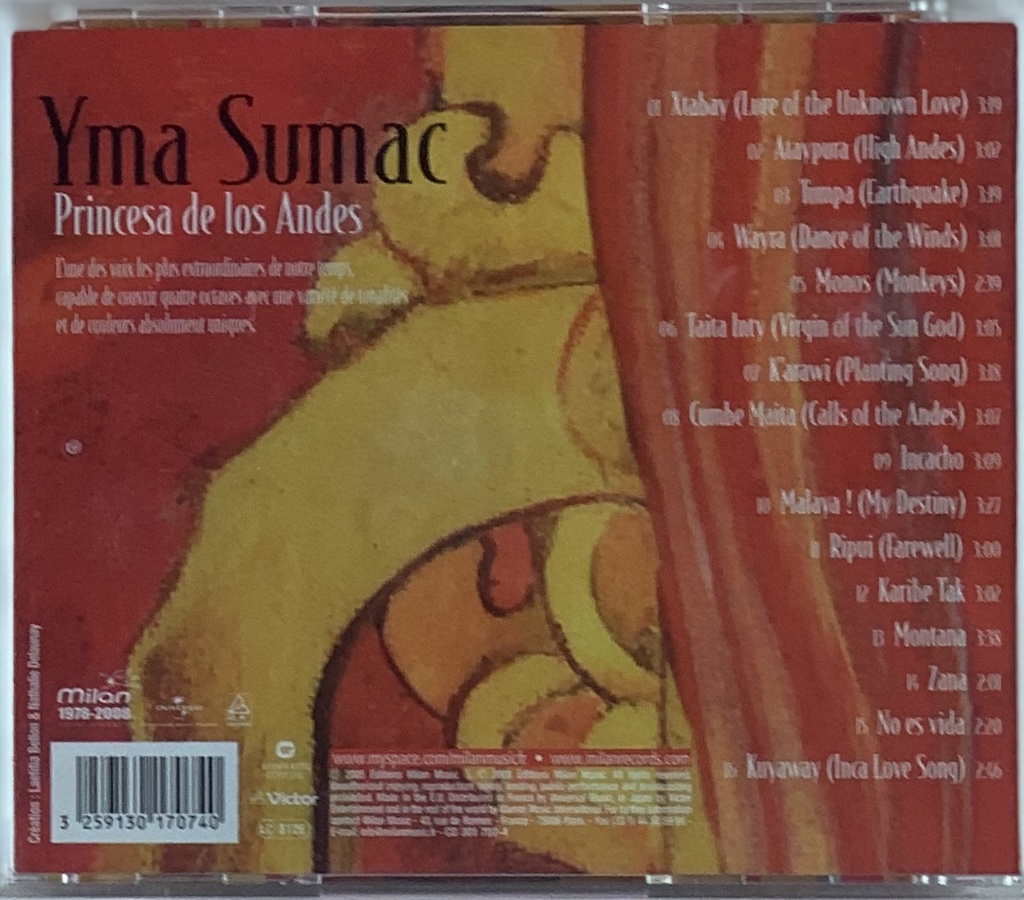 Yma Sumac - Princesa De Los Andes (CD usado)