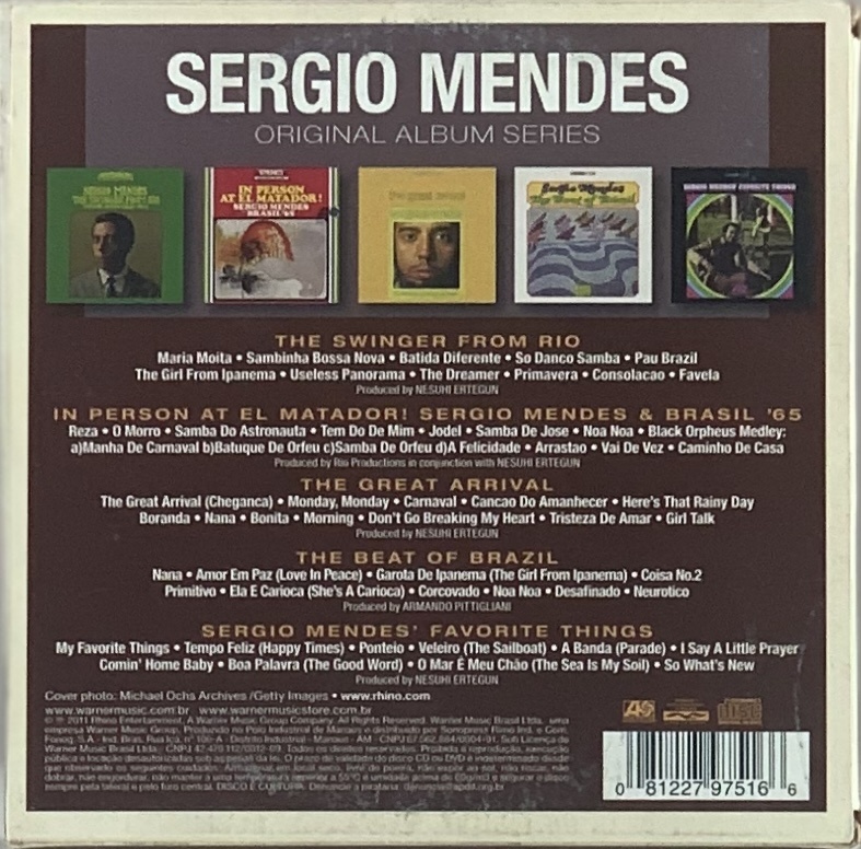 Sérgio Mendes – Original Album Series (5CDS usado)