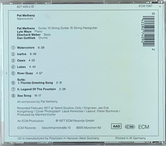 Pat Metheny – Watercolors (CD usado)