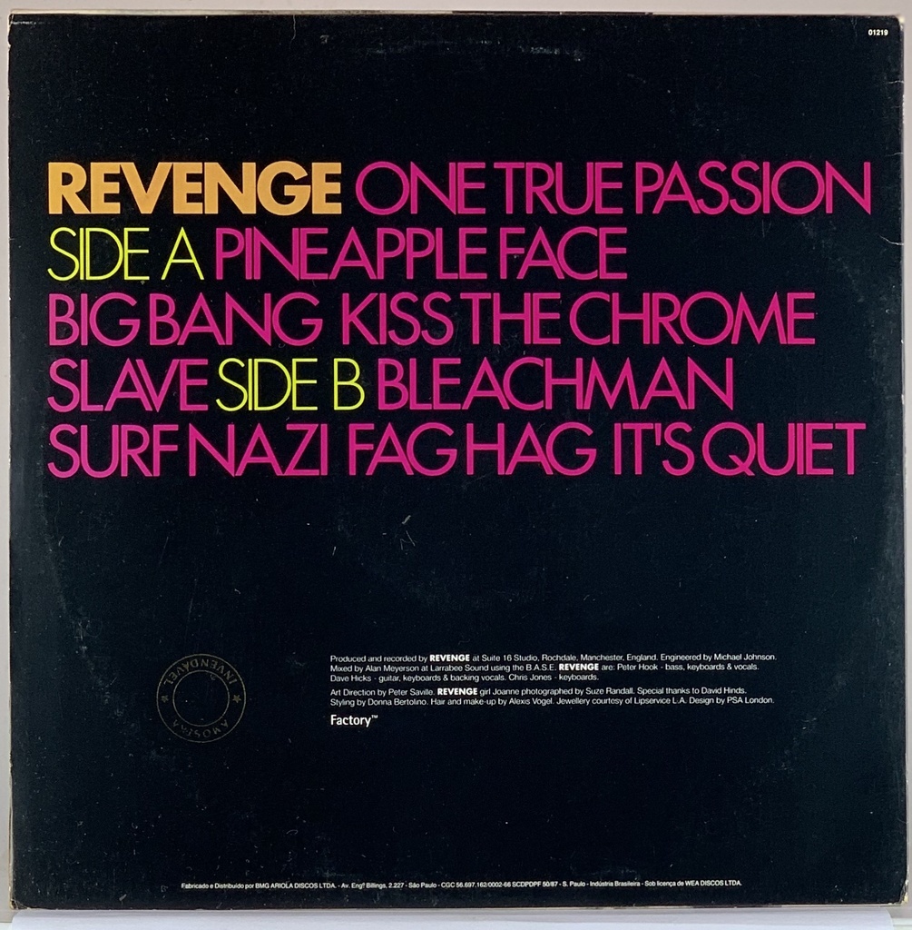 Revenge – One True Passion (LP usado)