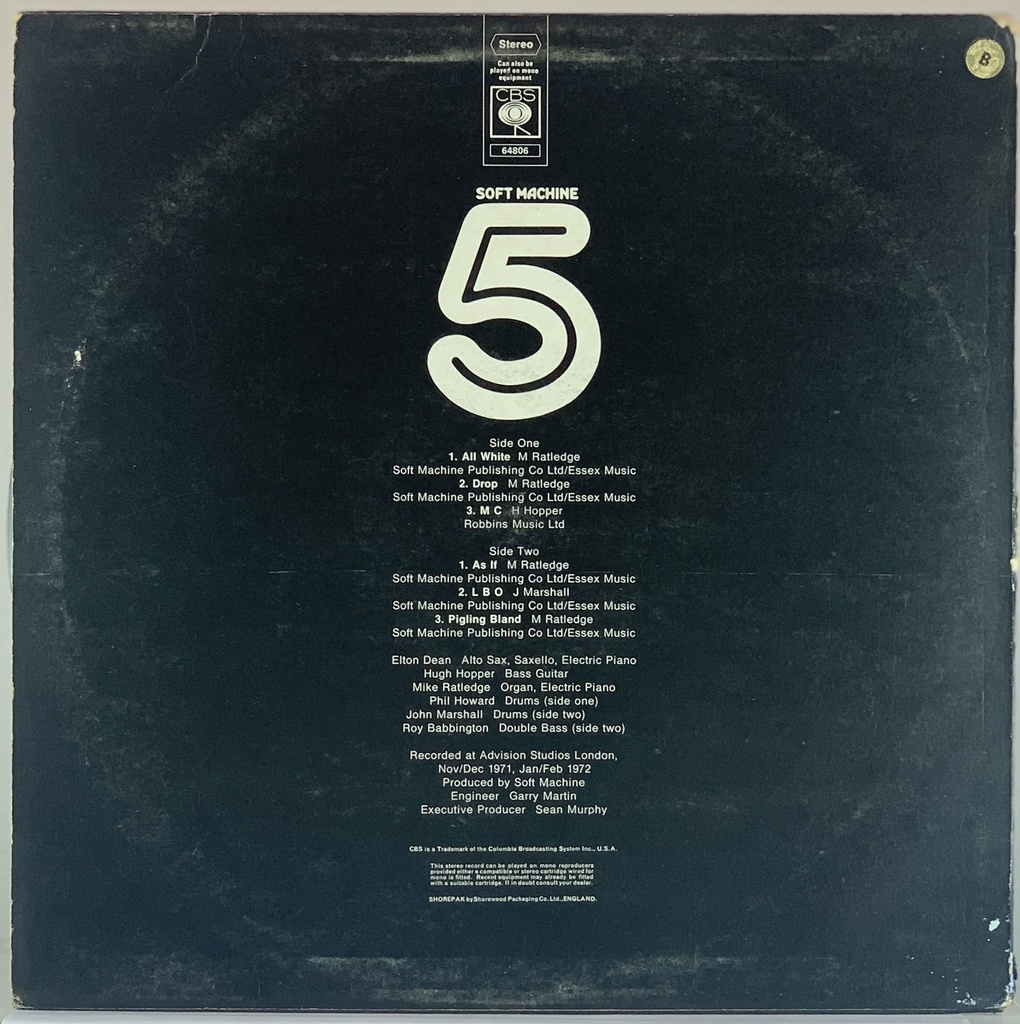 Soft Machine – Fifth (LP usado)