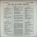 Mabel Mercer - The Art of Mabel Mercer (2LPs usado)