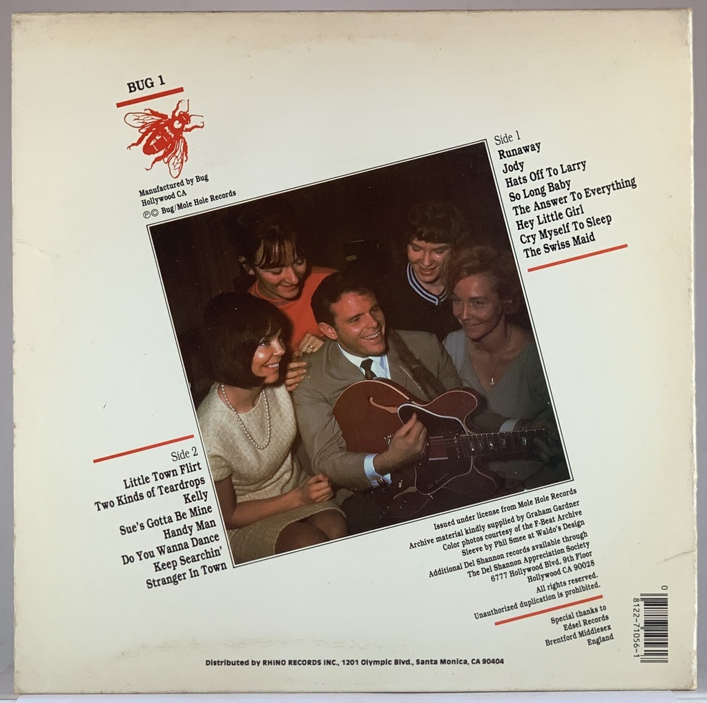 Del Shannon – Runaway Hits (LP usado)