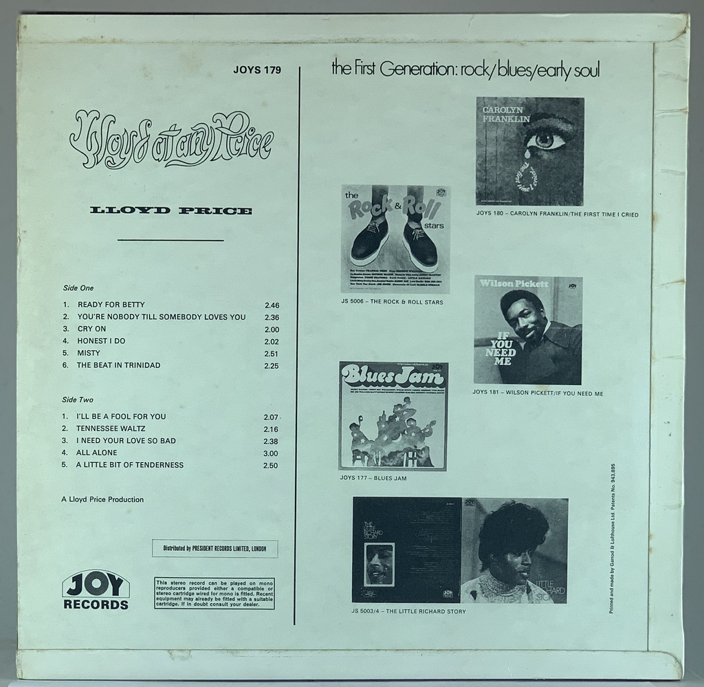 Lloyd Price - Lloyd at Any Price (LP usado)