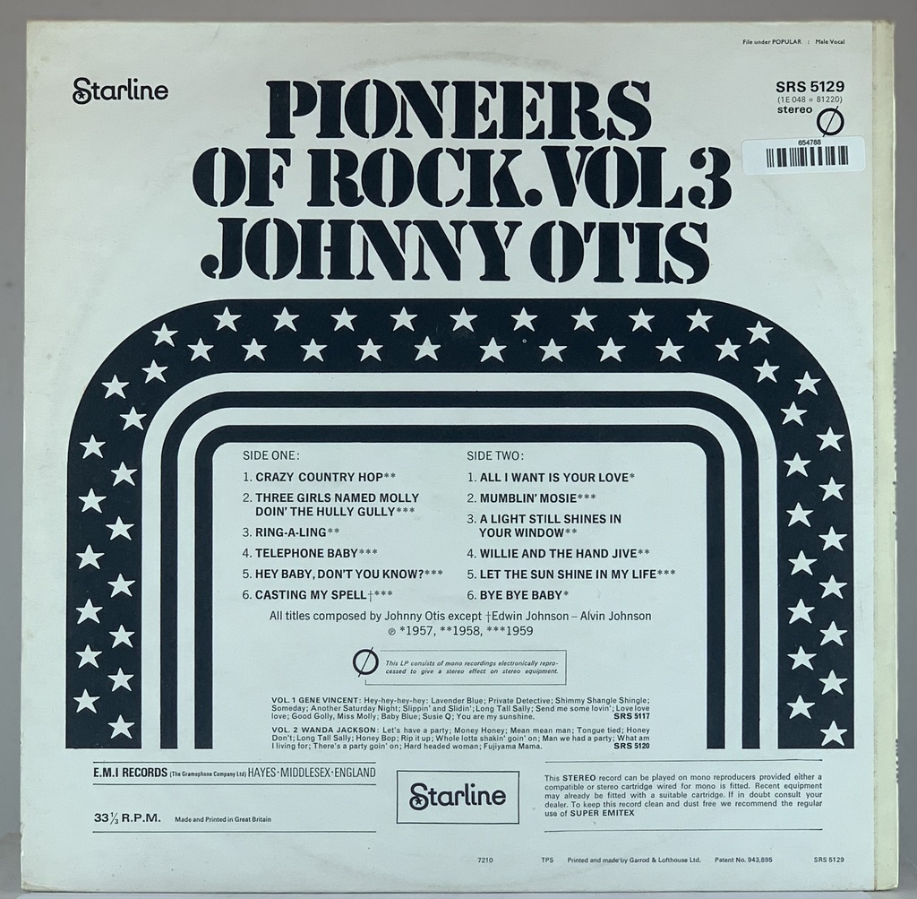 Johnny Otis – Pioneers Of Rock [Vol.3] (LP usado)
