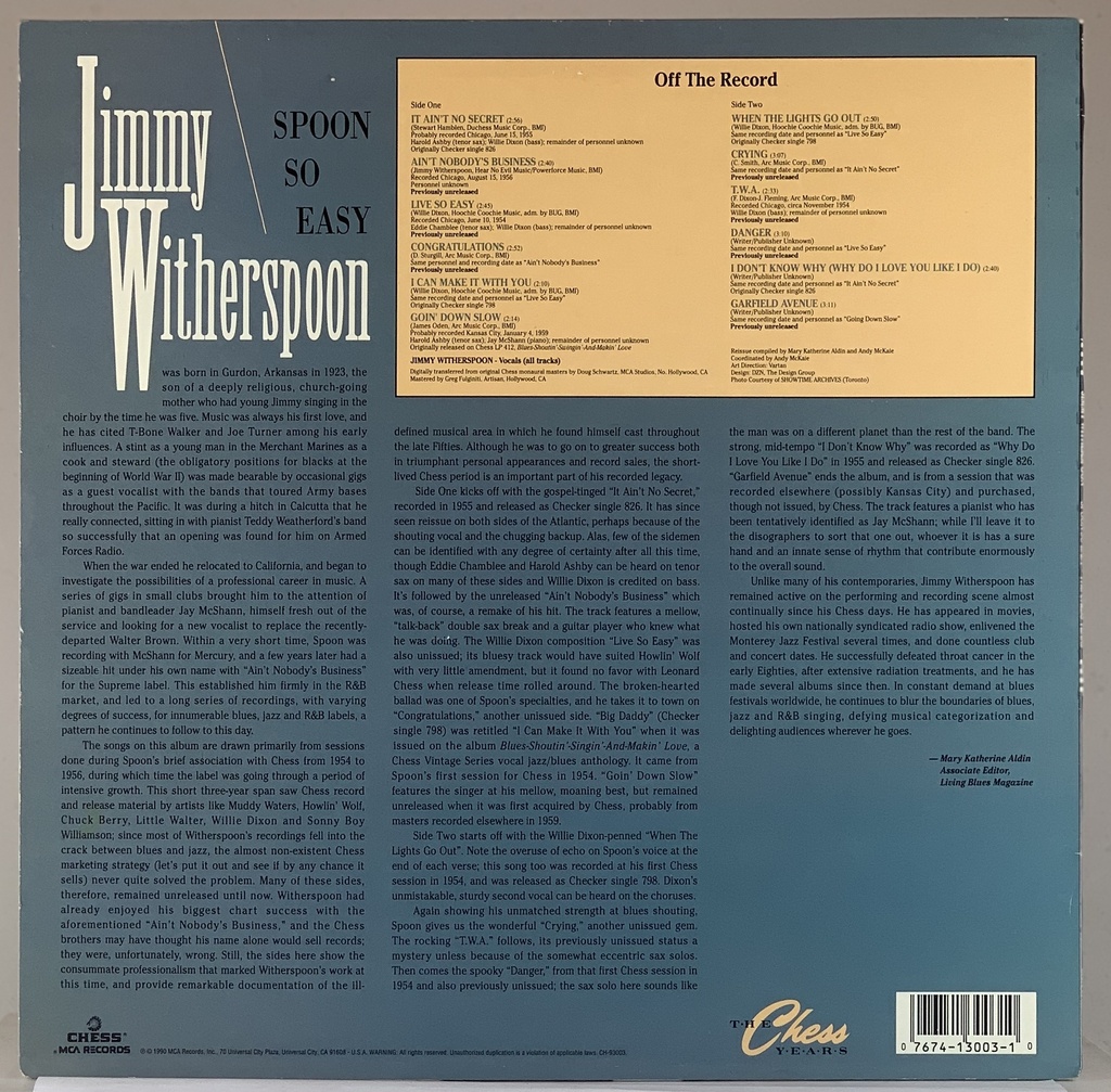 Jimmy Witherspoon – Spoon so Easy (LP usado)