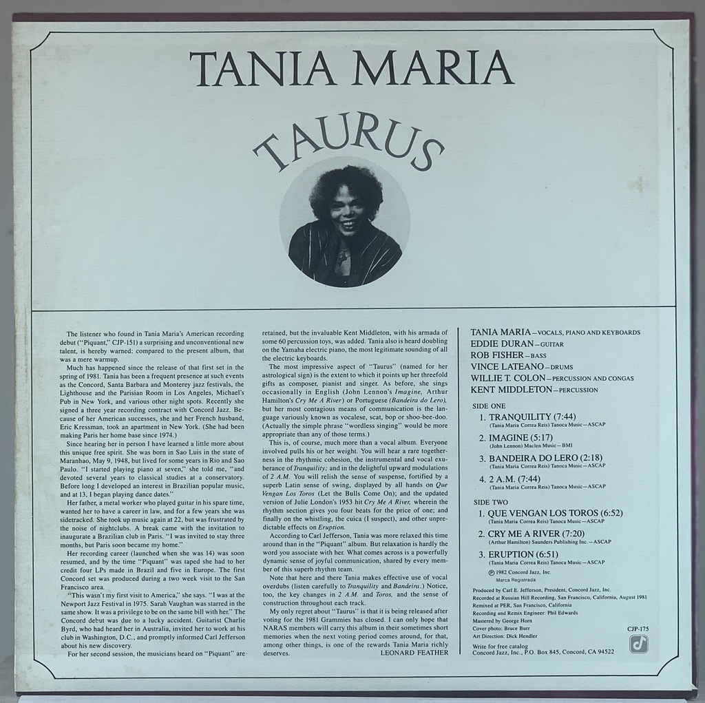 Tania Maria - Taurus (LP usado)
