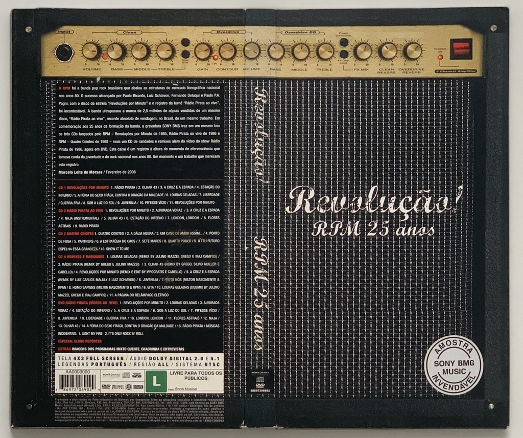 RPM - Revolução! RPM 25 Anos (4CDs+DVD usado)