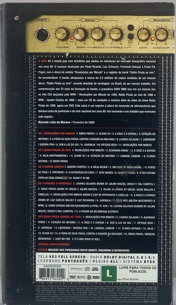 RPM - Revolução! RPM 25 Anos (4CDs+DVD usado)