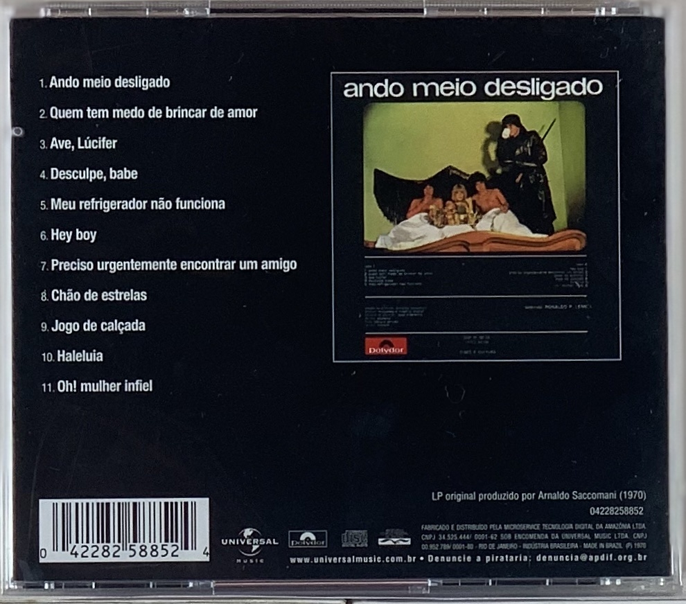 Mutantes - A Divina Comédia ou Ando Meio Desligado (CD novo)