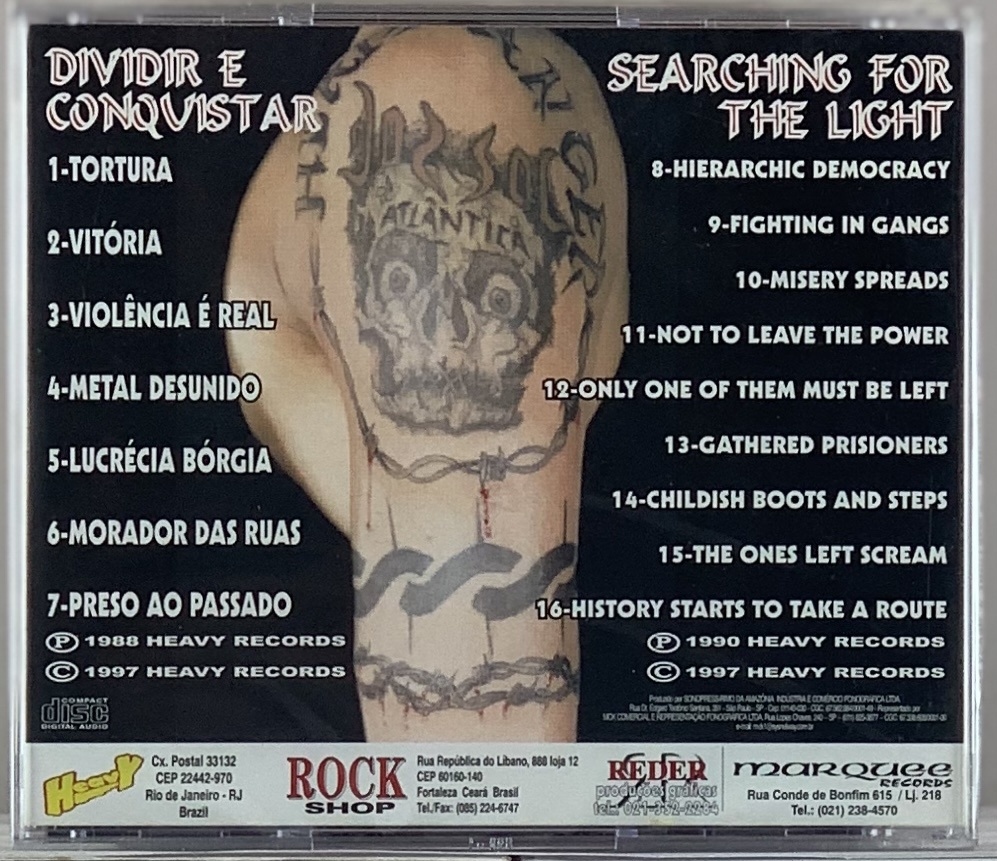 Dorsal Atlântica - Dividir e Conquistar/Searching for the Light (CD novo, lacrado)