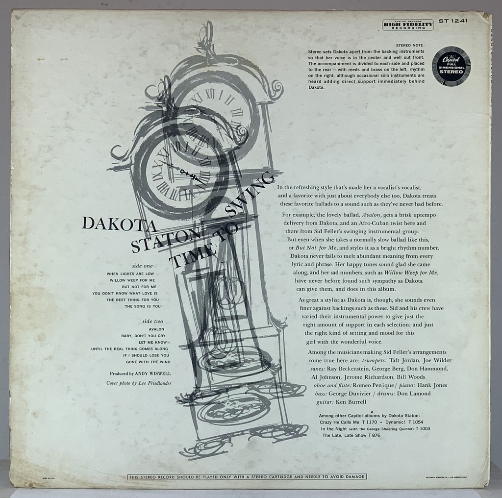 Dakota Staton – Time to Swing (LP usado)