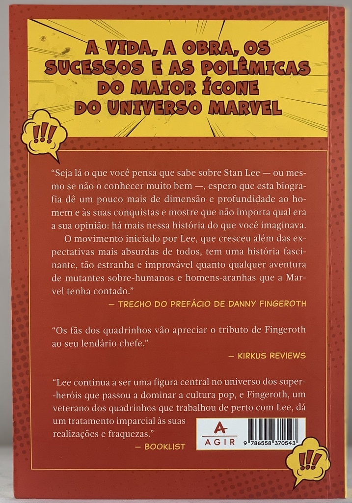 A Espetacular Vida de Stan Lee - Danny Fingeroth (Livro usado)