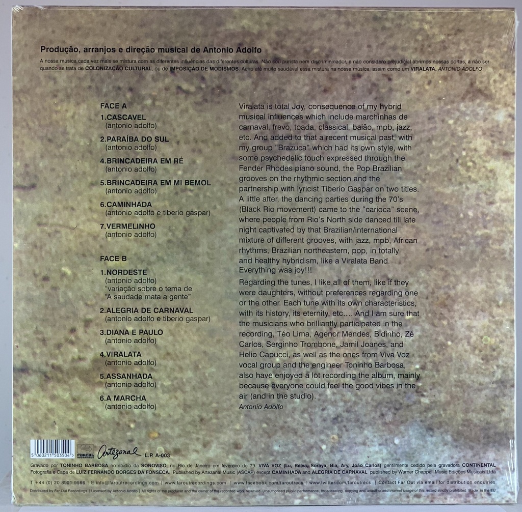 Antonio Adolfo - Viralata (LP novo)