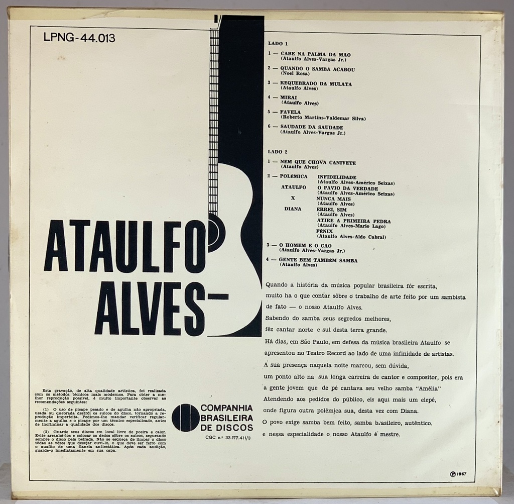 Ataulfo Alves - Tradição (LP usado)