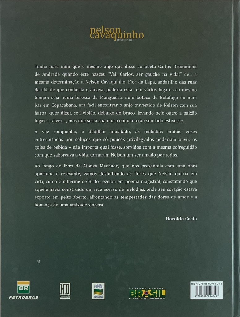 Nelson Cavaquinho:Violão Carioca - Afonso Machado (Livro sem uso)