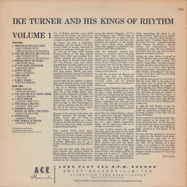 Ike Turner's Kings of Rhythm - Ike Turner's Kings of Rhythm Volume (LP usado) 1
