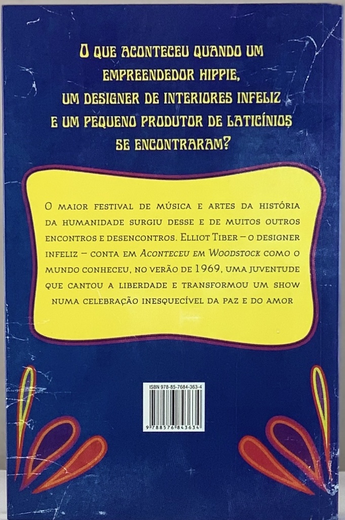 Aconteceu em Woodstock - Eliot Tiber (Livro usado)