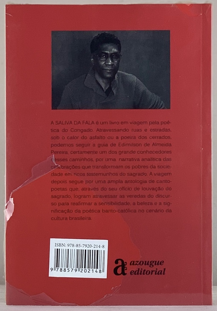Saliva da Fala, A - Edimilson de Almeida (livro novo)