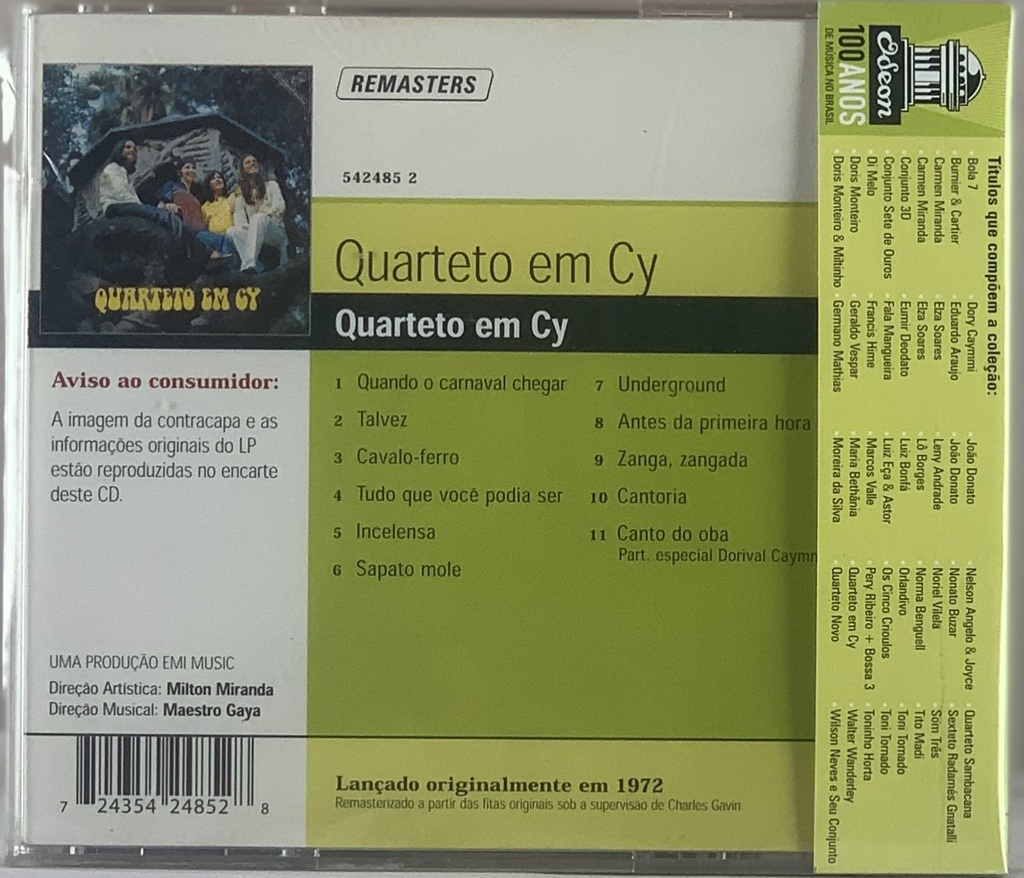 Quarteto em Cy - Quarteto em Cy (CD usado)
