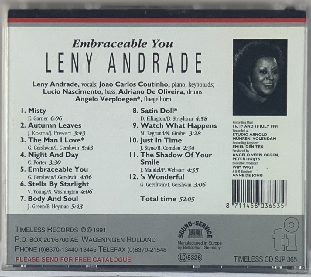 Leny Andrade - Embraceable You (CD usado)