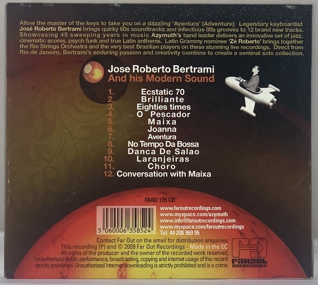 Jose Roberto Bertrami and his Modern Sound - Aventura (CD usado)