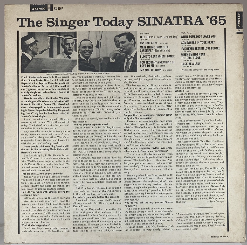 Frank Sinatra - Sinatra '65 (LP usado)