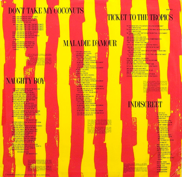 The Coconuts - Don't Take My Coconuts (LP usado)