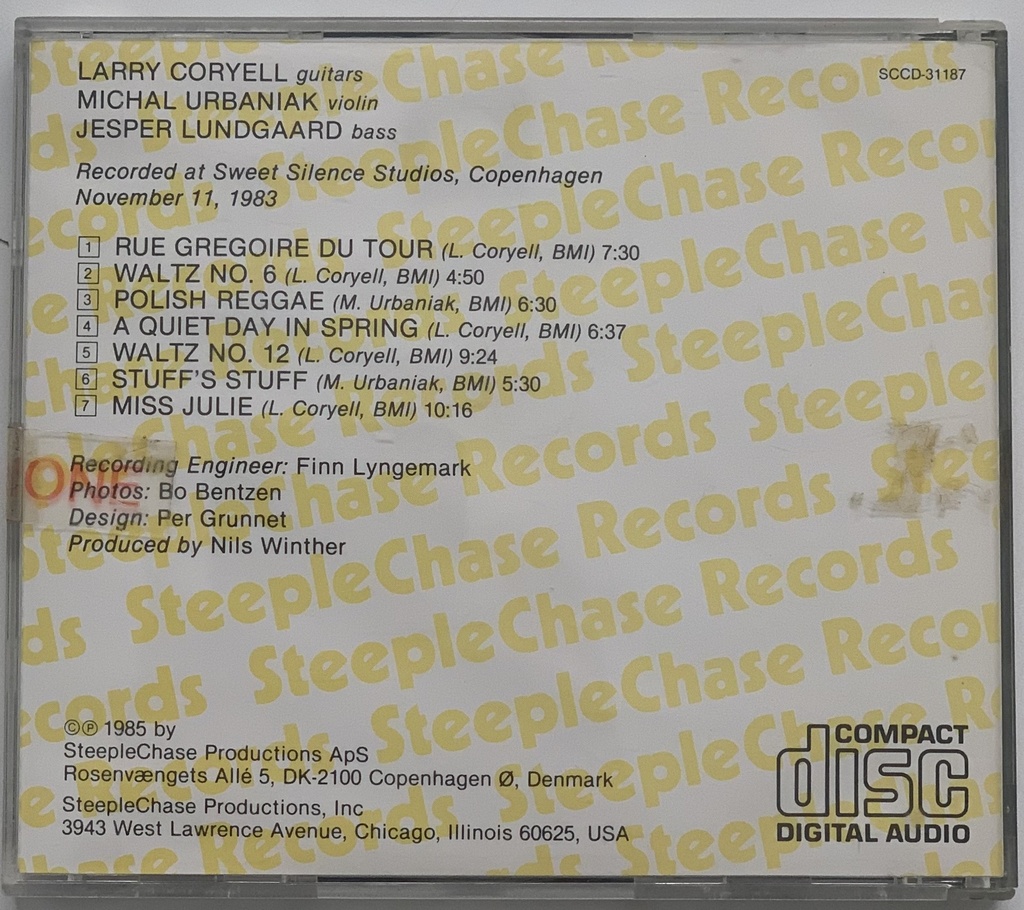 Larry Coryell & Michal Urbaniak - A Quiet Day in Spring (CD usado)