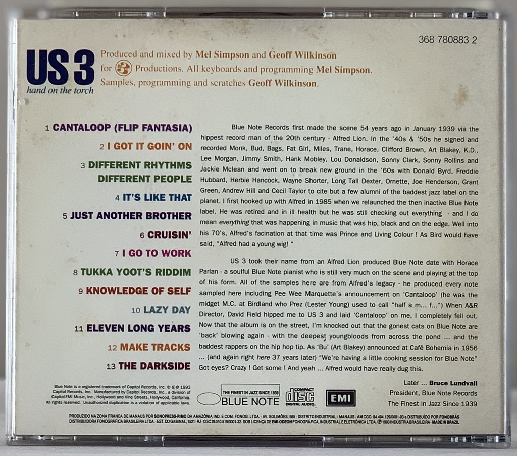 US3 – Hand On The Torch (CD usado)