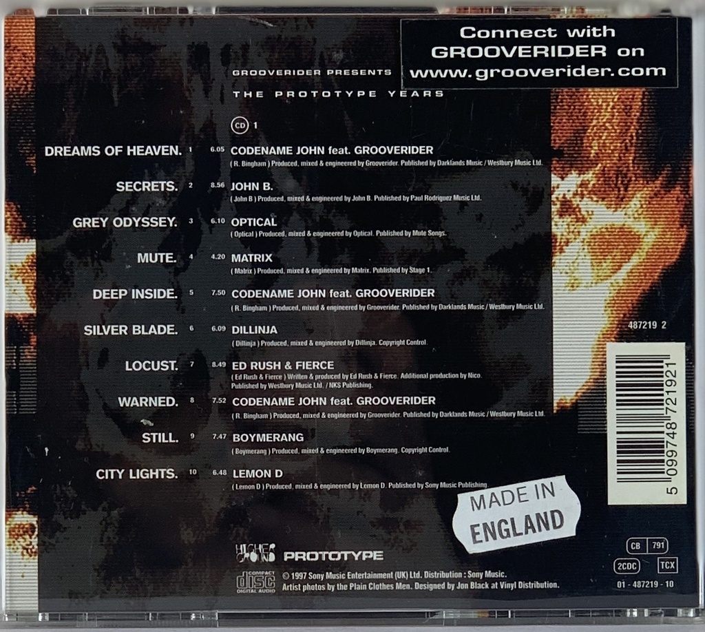 Grooverider - The Prototype Years (2CDs usado)