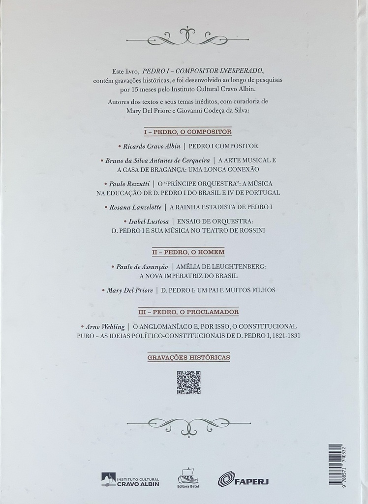 Pedro I - Compositor Inesperado - Ricardo Cravo Albin (Livro novo + CD)