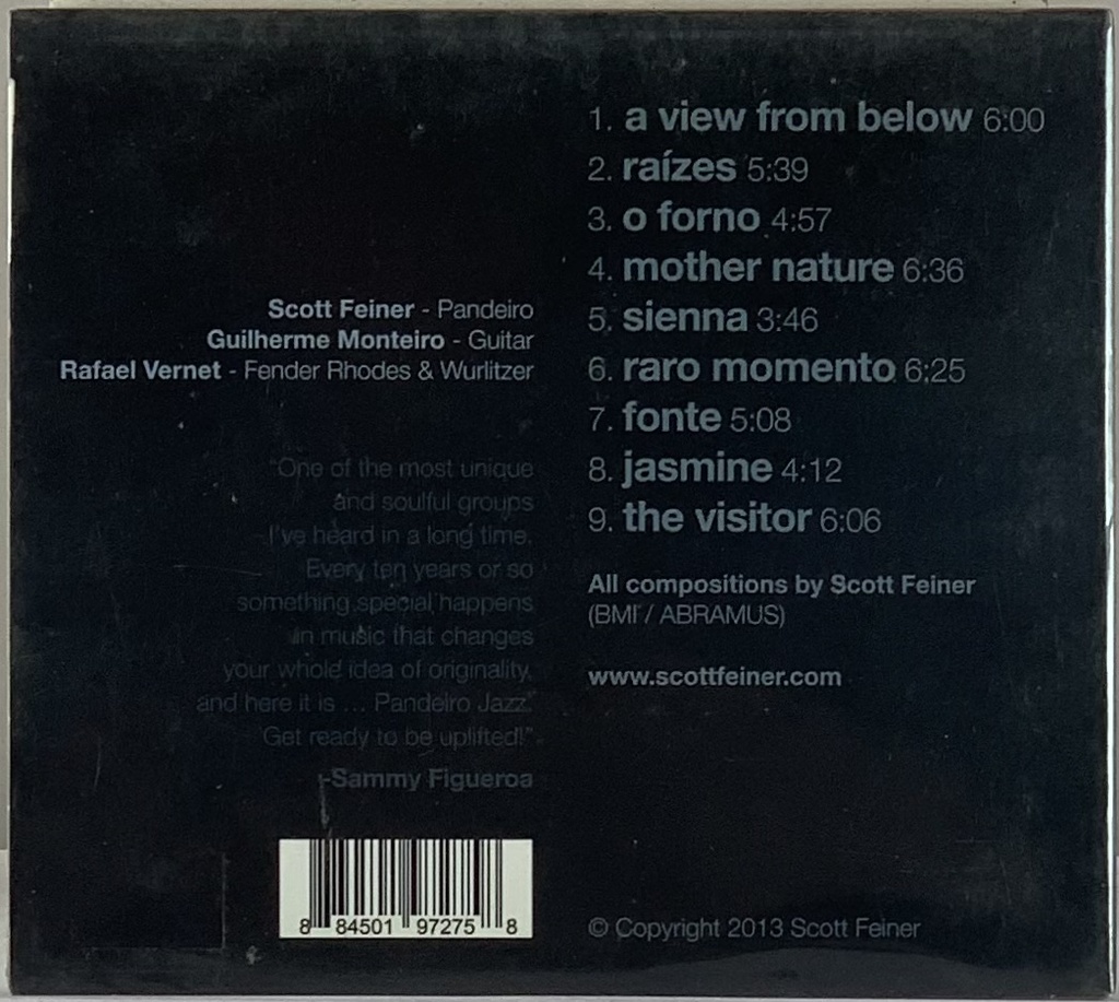 Scott Feiner & Pandeiro Jazz – A View from Below (CD novo)