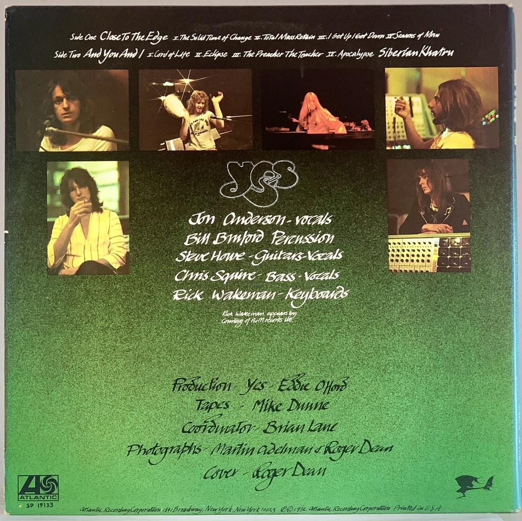 Yes - Close To The Edge (LP usado)*