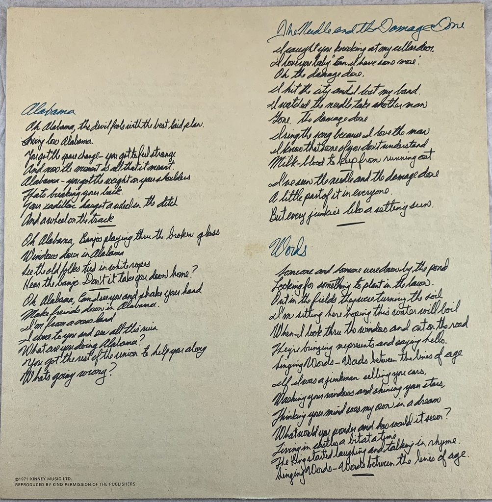 Neil Young - Harvest (LP usado)