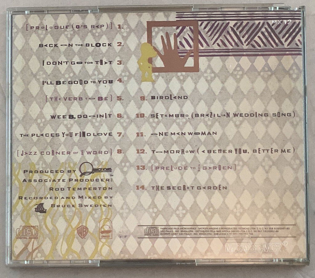 Quincy Jones - Back On The Block (usado)