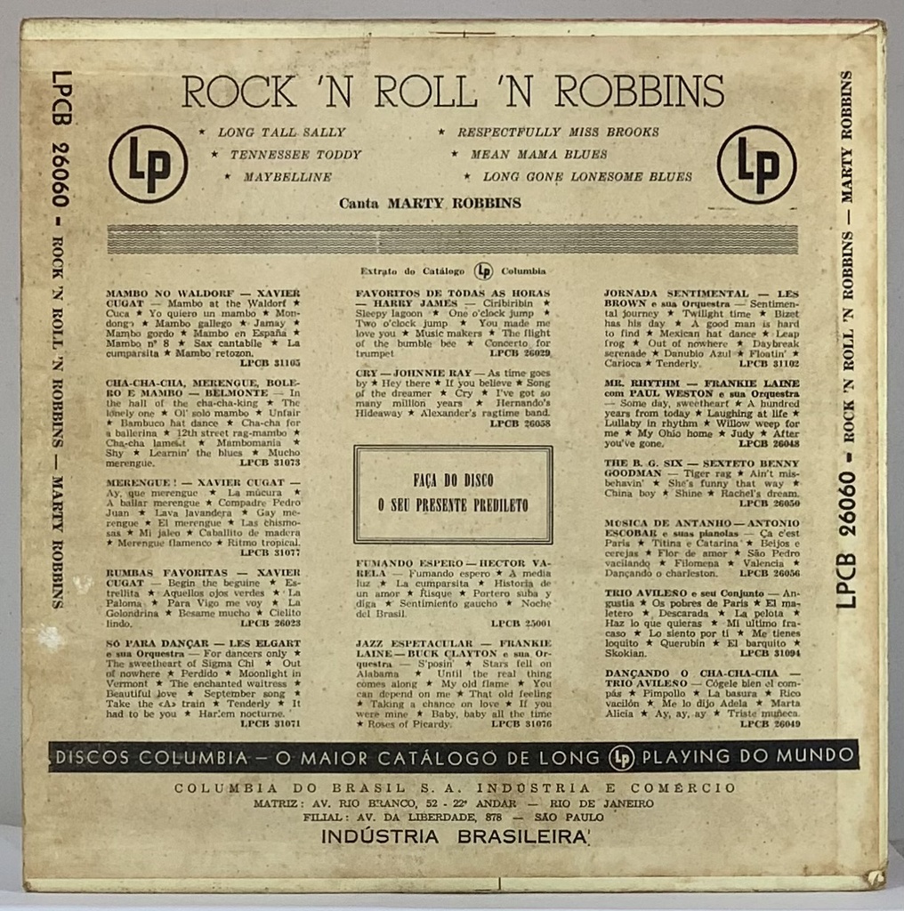 Marty Robbins - Rock'n Roll'n Robbins (Vinil 10" usado)