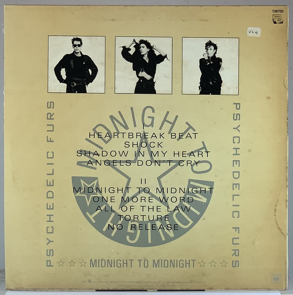 Psychedelic Furs,the - Midnight To Midnight (LP usado)