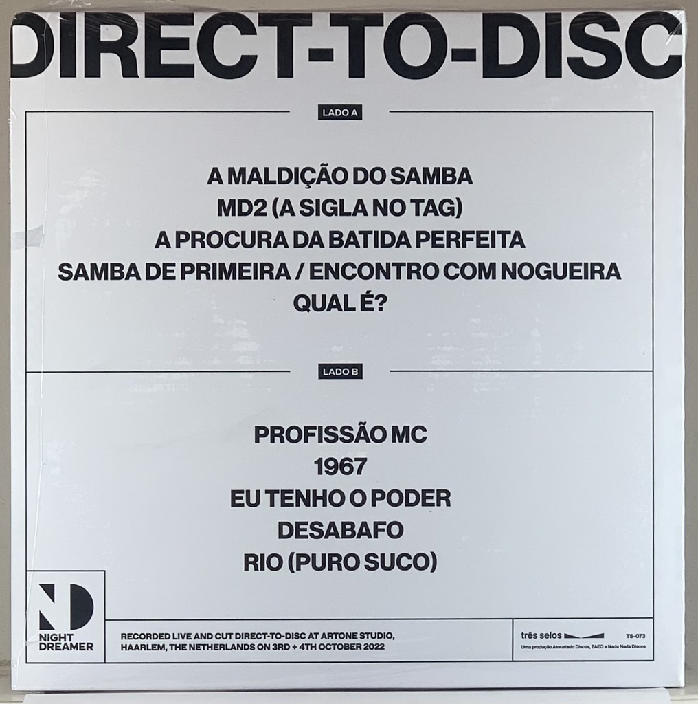 Marcelo D2 & Sambadrive -  Direct-To-Disc (LP novo)