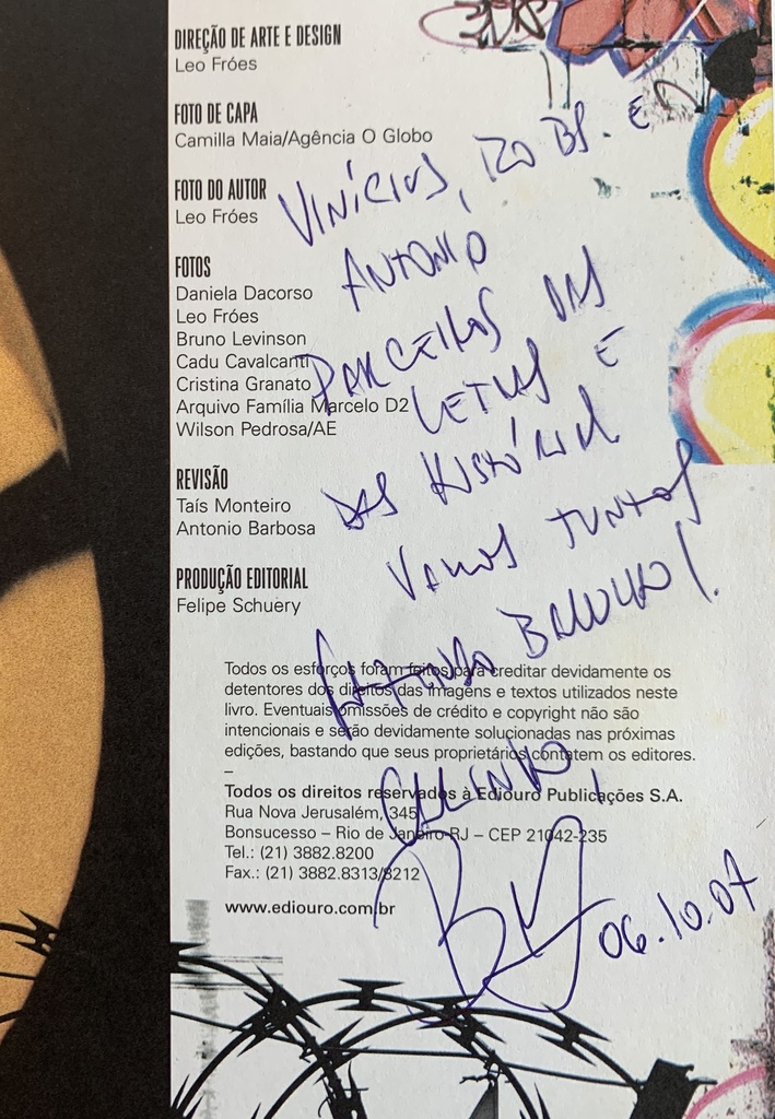 Marcelo D2 - Vamos Fazer Barulho!  Uma Radiografia de Marcelo D2 - Bruno Levinson (Livro usado)