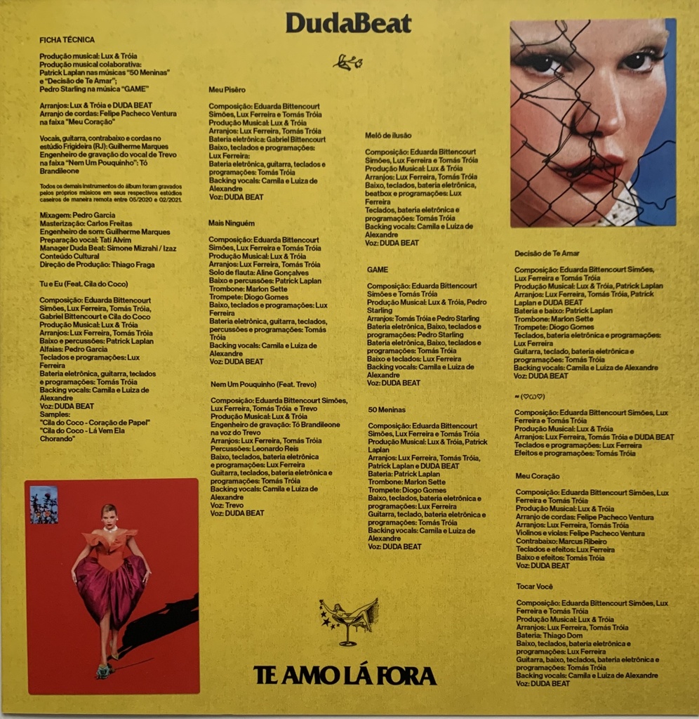 Duda Beat - Te Amo Lá Fora (LP novo) (cópia)