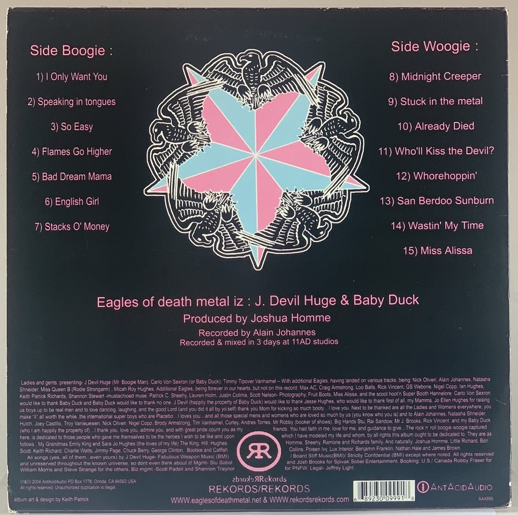 Eagles of Death Metal - Peace, Love & Death Metal (LP usado)