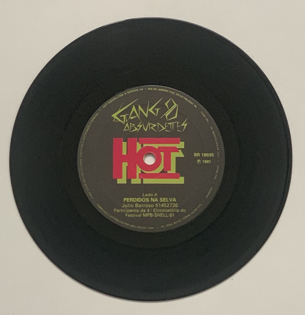 Gang 90 e as Absurdettes - Perdidos na Selva (Vinil 7" single, usado)