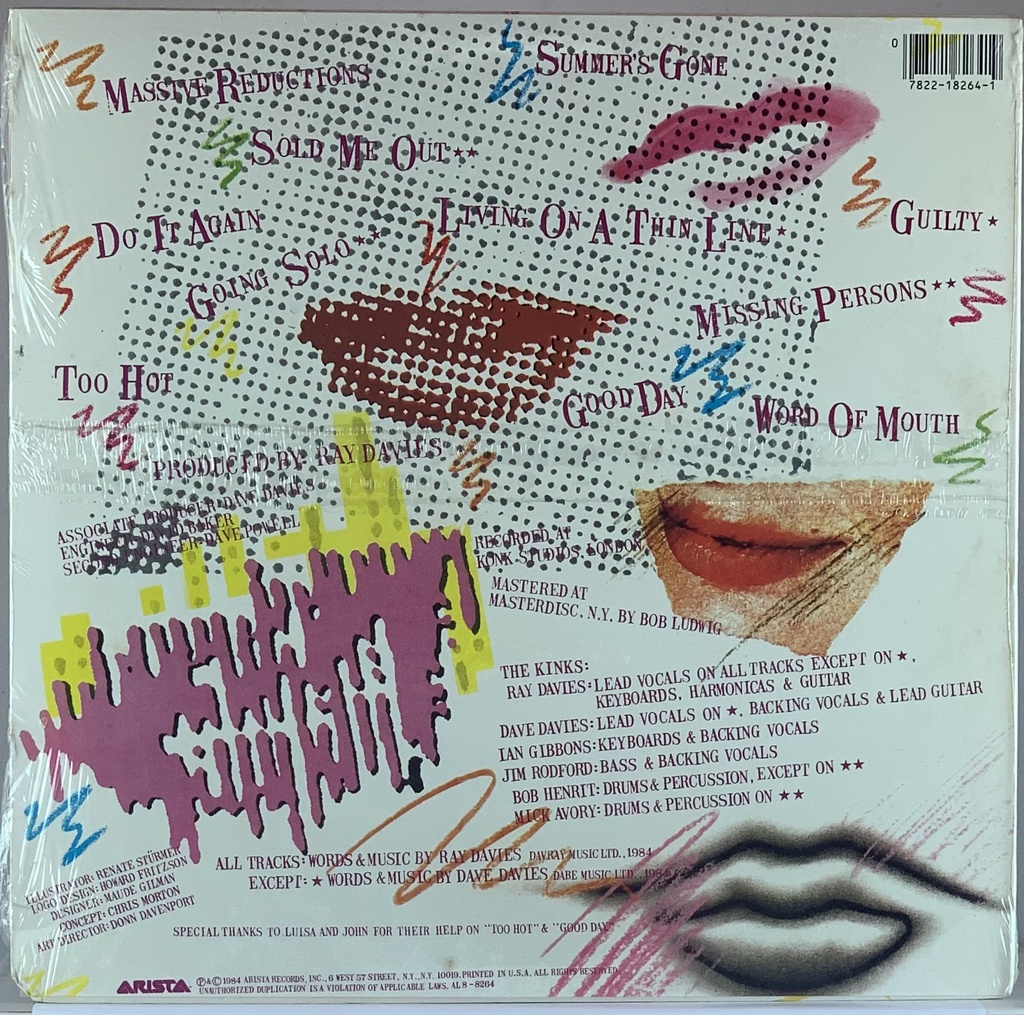 The Kinks – Word Of Mouth (LP novo)