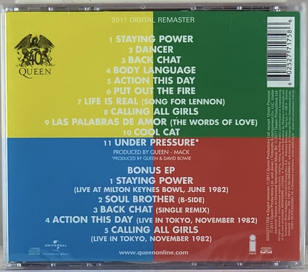 Queen – Hot Space (2CDs novo)