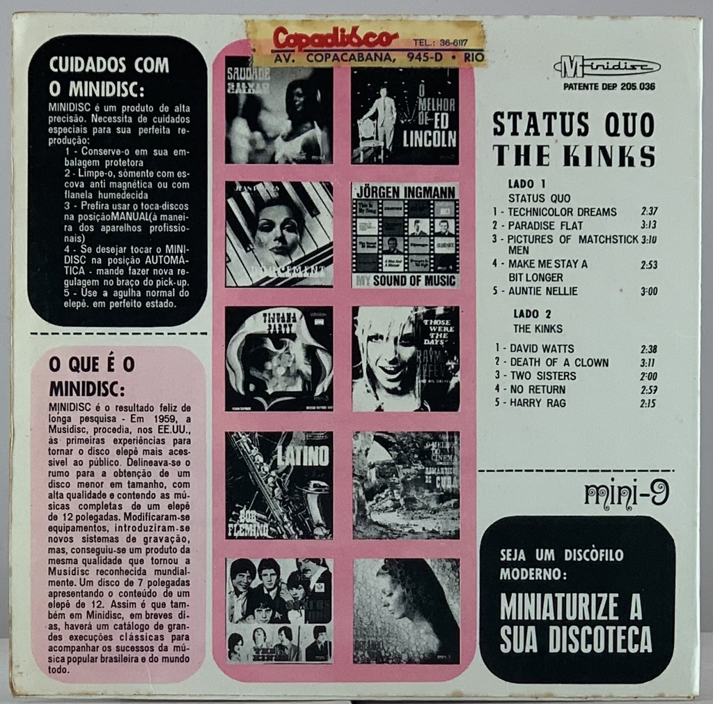 Status Quo / The Kinks [Mini LP] (Vinil 7" LP usado)