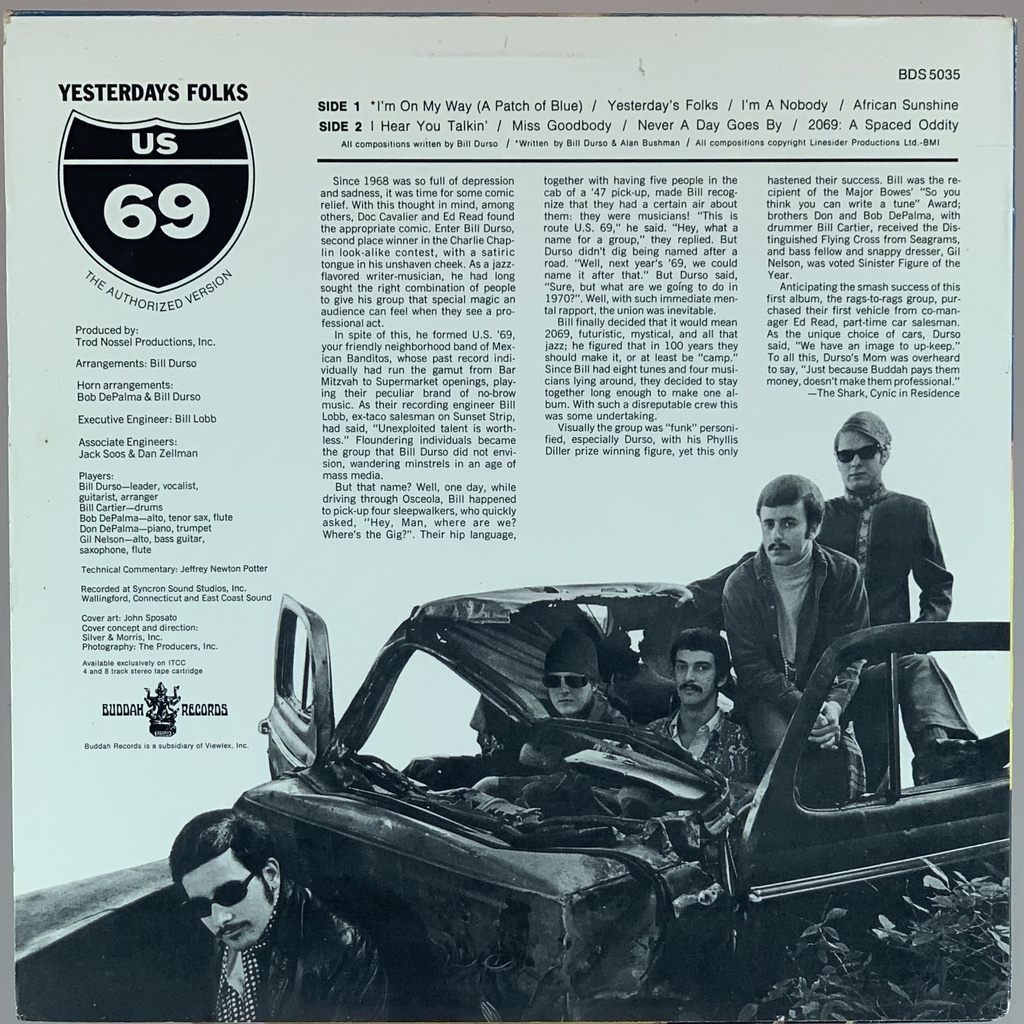 U.S. '69 - Yesterdays Folks (LP usado)