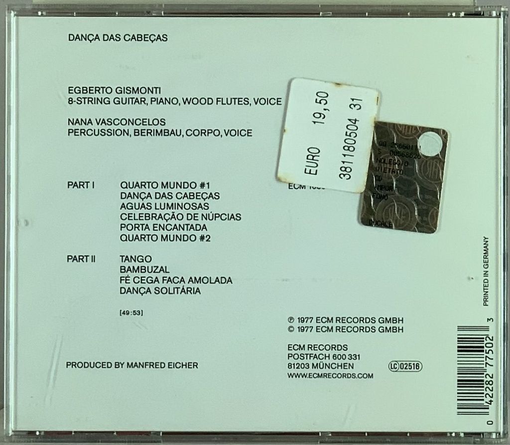 Egberto Gismonti - Dança Das Cabeças (CD usado)